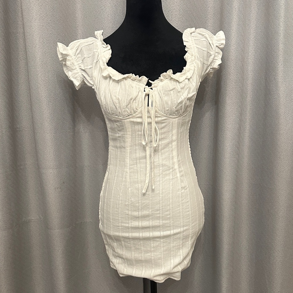 Kiss The Sky White Mini Dress